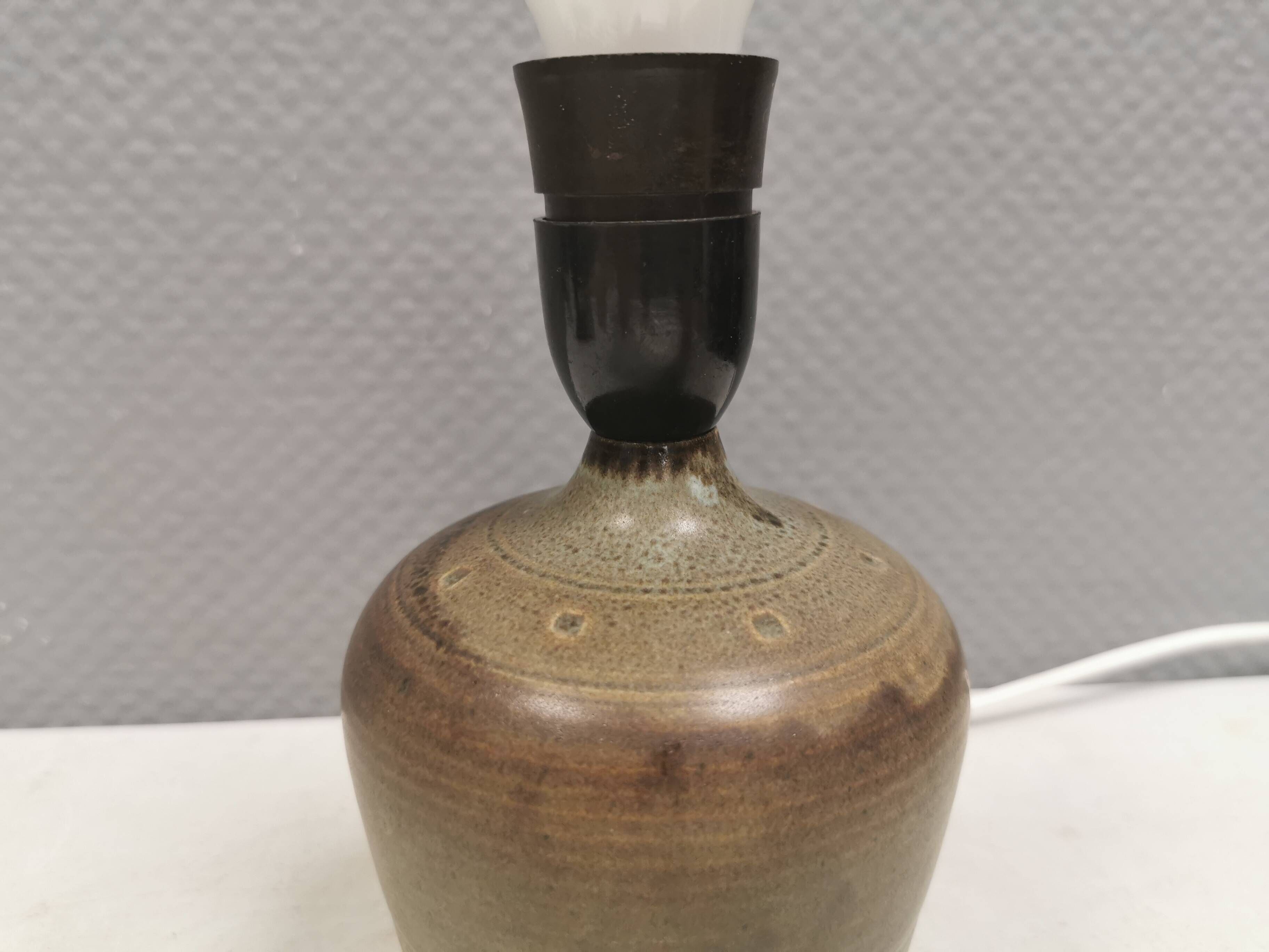 Petite lampe de table en céramique, années 1980 Danemark