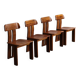 Mario Marenco Sapporo dining chairs Mobil Girgi Italy 1970s