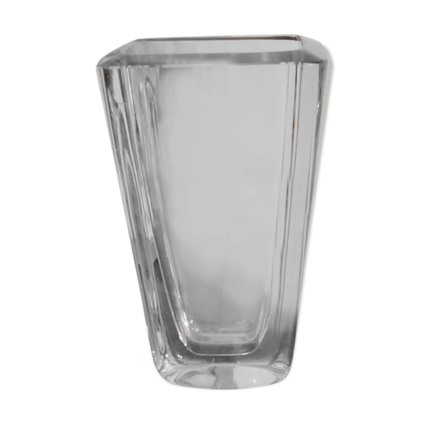 Scandinavian crystal vase from the 50s