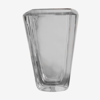 Vase scandinave en cristal  des années 50