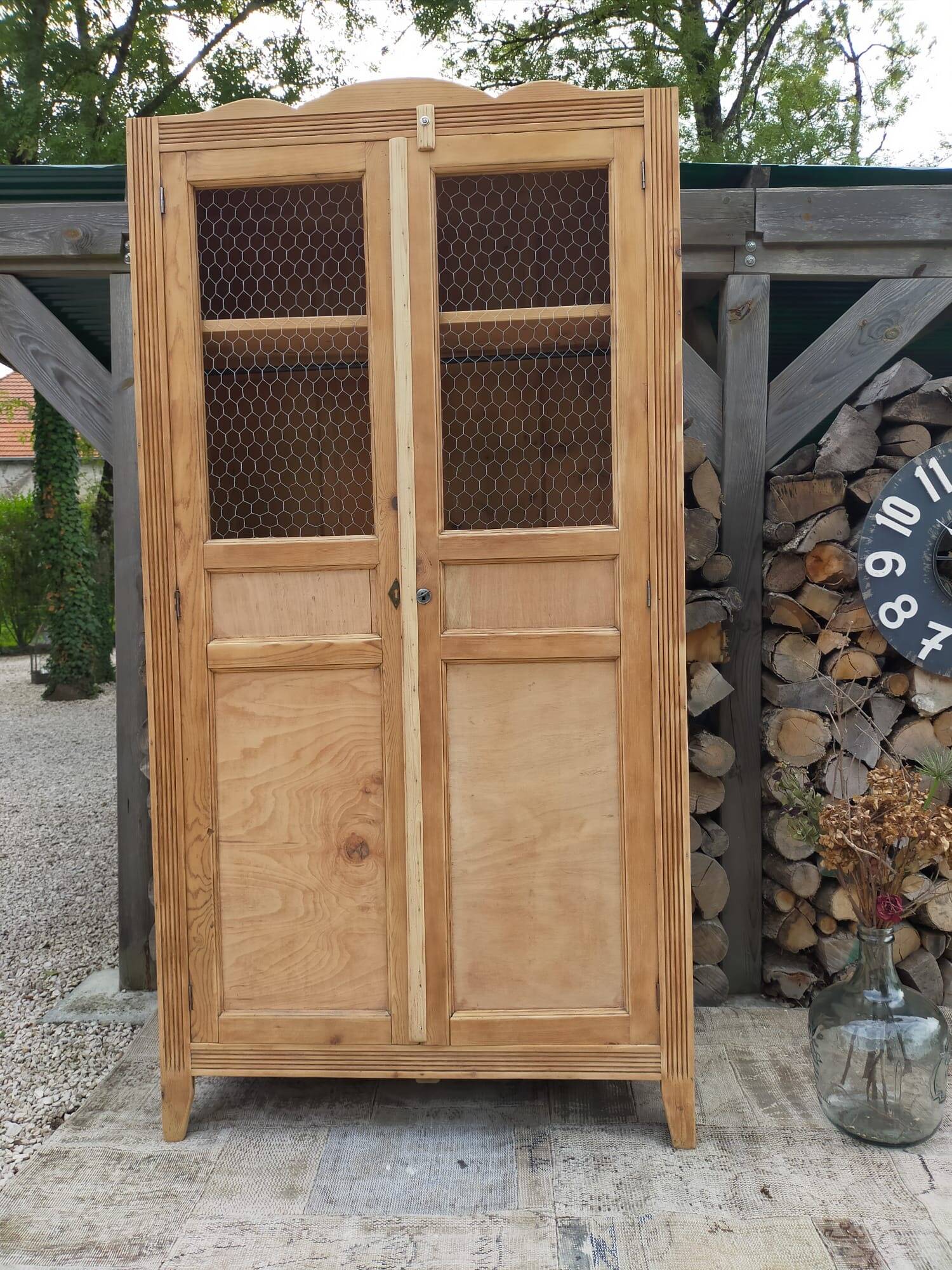 Renovated wooden wardrobe