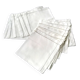 12 old white linen napkins 44.5 x 45.5 cm