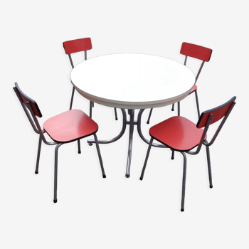 Table de cuisine & ses 4 chaises