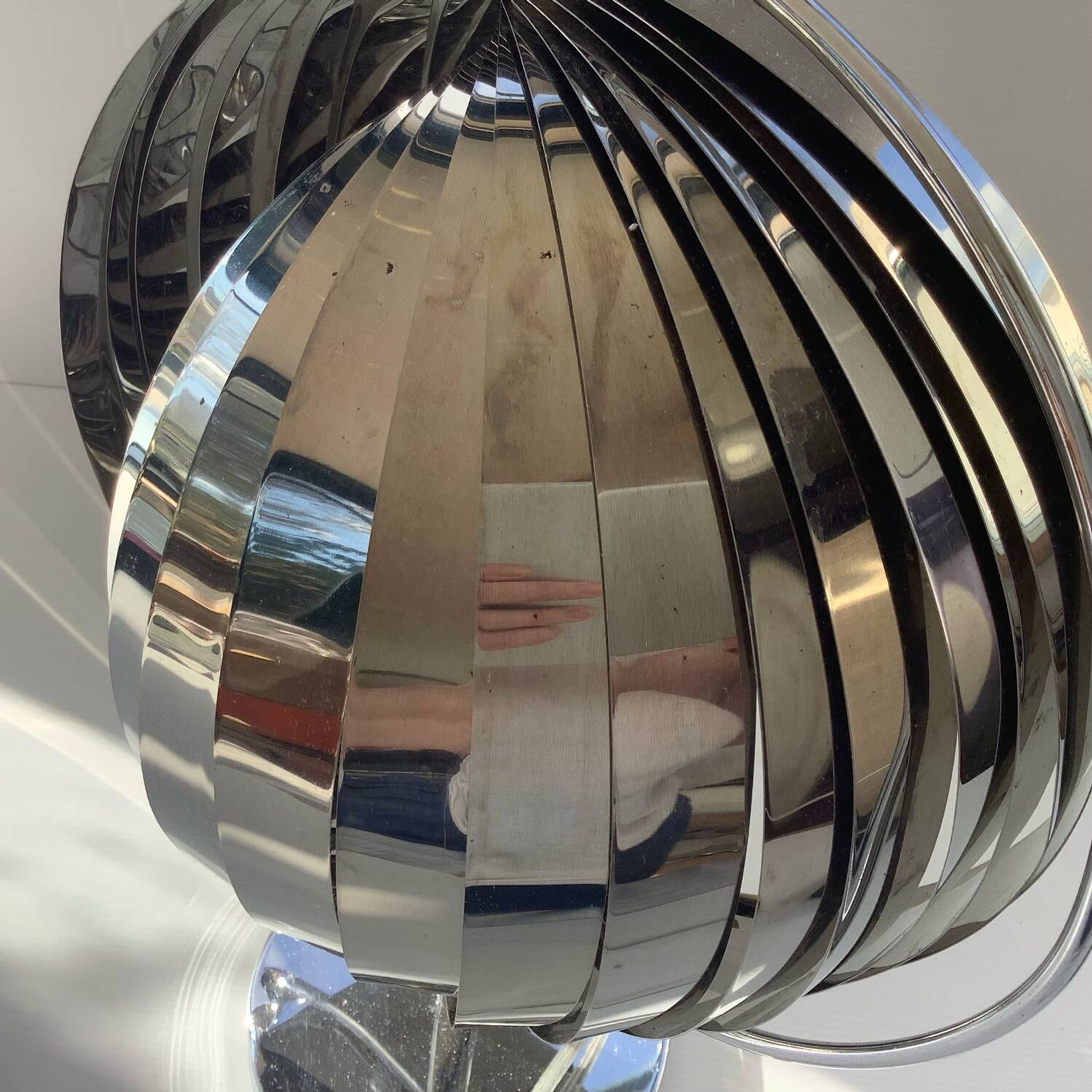 Moon Kare Designer Lamp 80’s Chrome Vintage Inspiration Vernon Panton