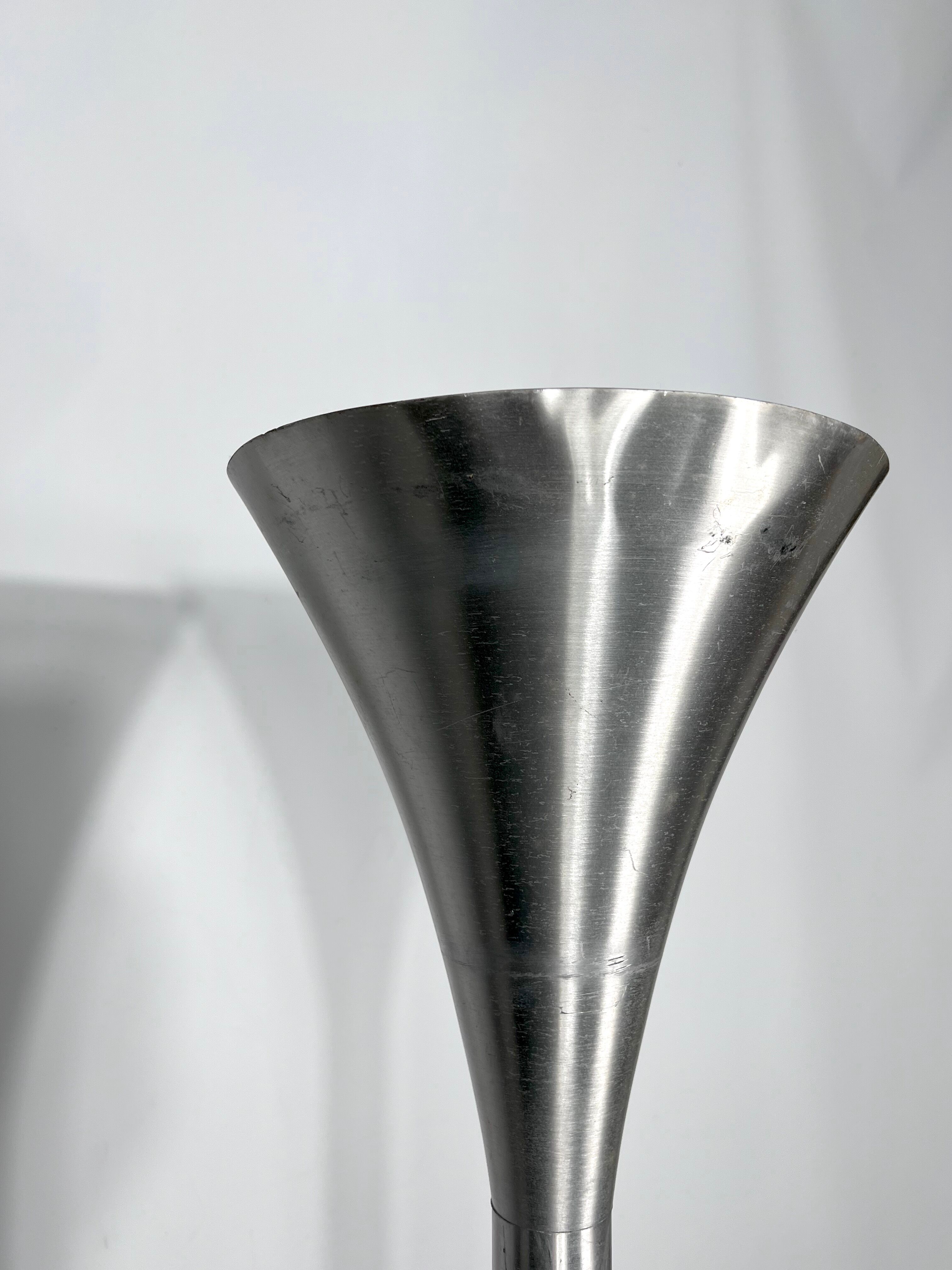 Aluminum Luminator floor lamp by Stilux Milano, 1960s
