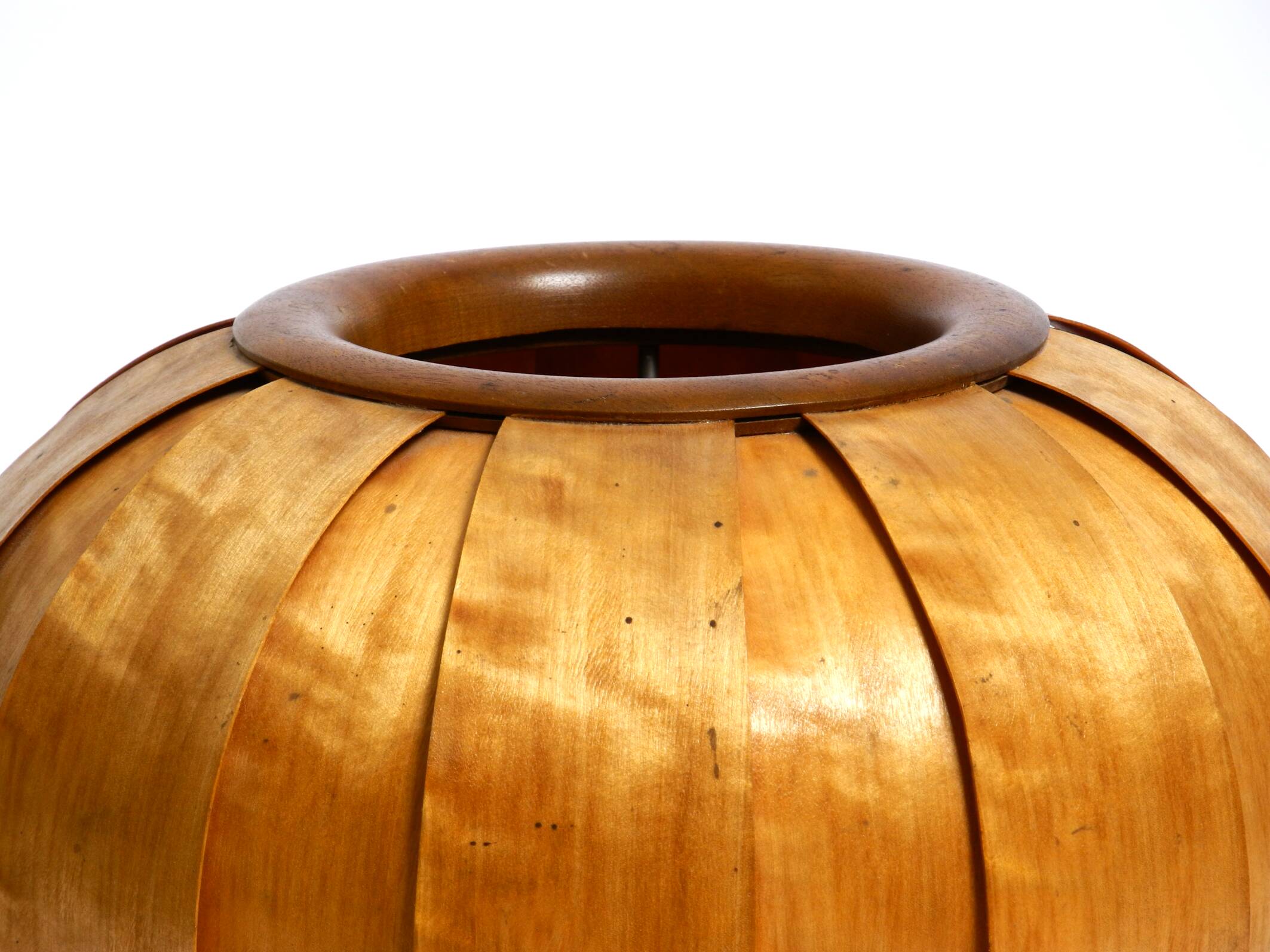 Large Mid Century Modern bentwood lamella tripod Table Lamp