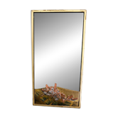 Brutalist mirror signed from the 70s.