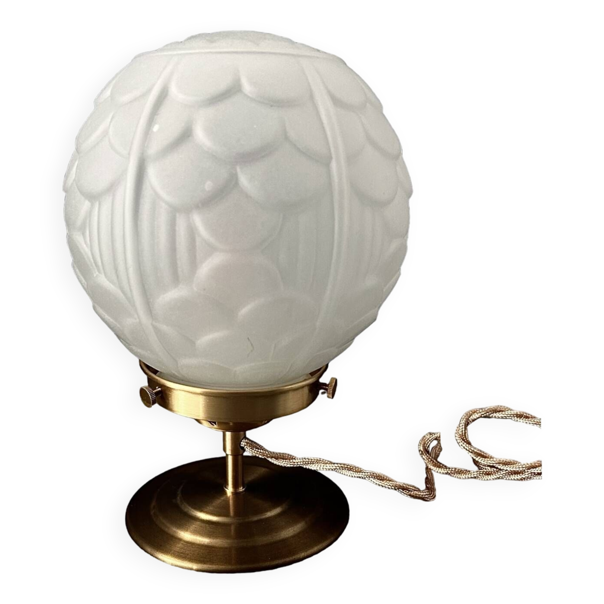 Art Deco globe table lamp