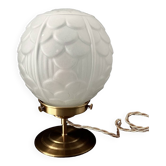 Art Deco globe table lamp