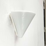 Wall lamp in glass from the Postmodern T+L Royal Typ L 133 series by Keuco, 1980s.