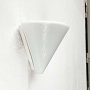 Wall lamp in glass from the Postmodern T+L Royal Typ L 133 series by Keuco, 1980s.