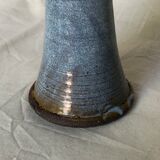 Blue & beige ceramic candle holder