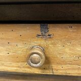 Old wooden farmhouse table