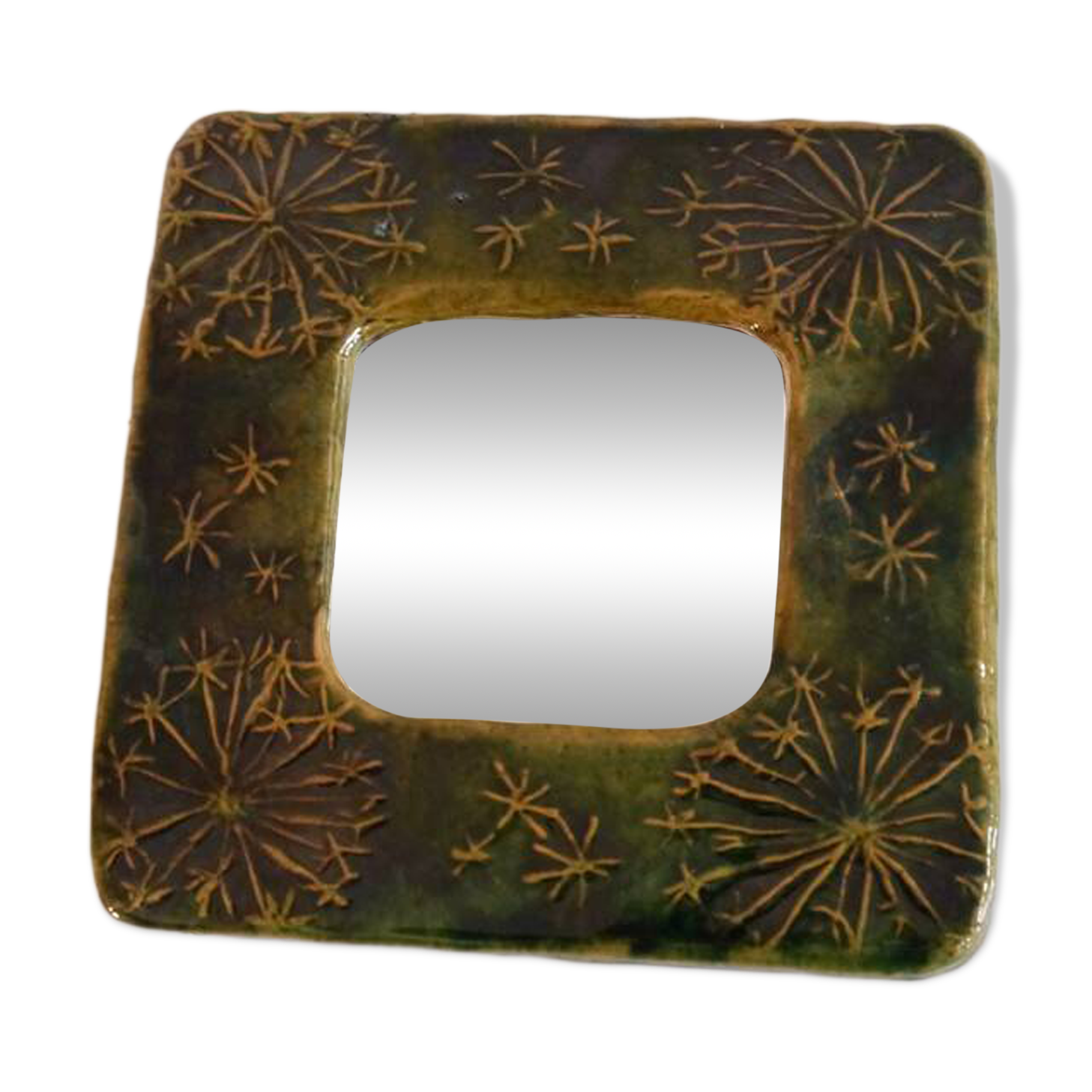 Scandinavian ceramic mirror 1960