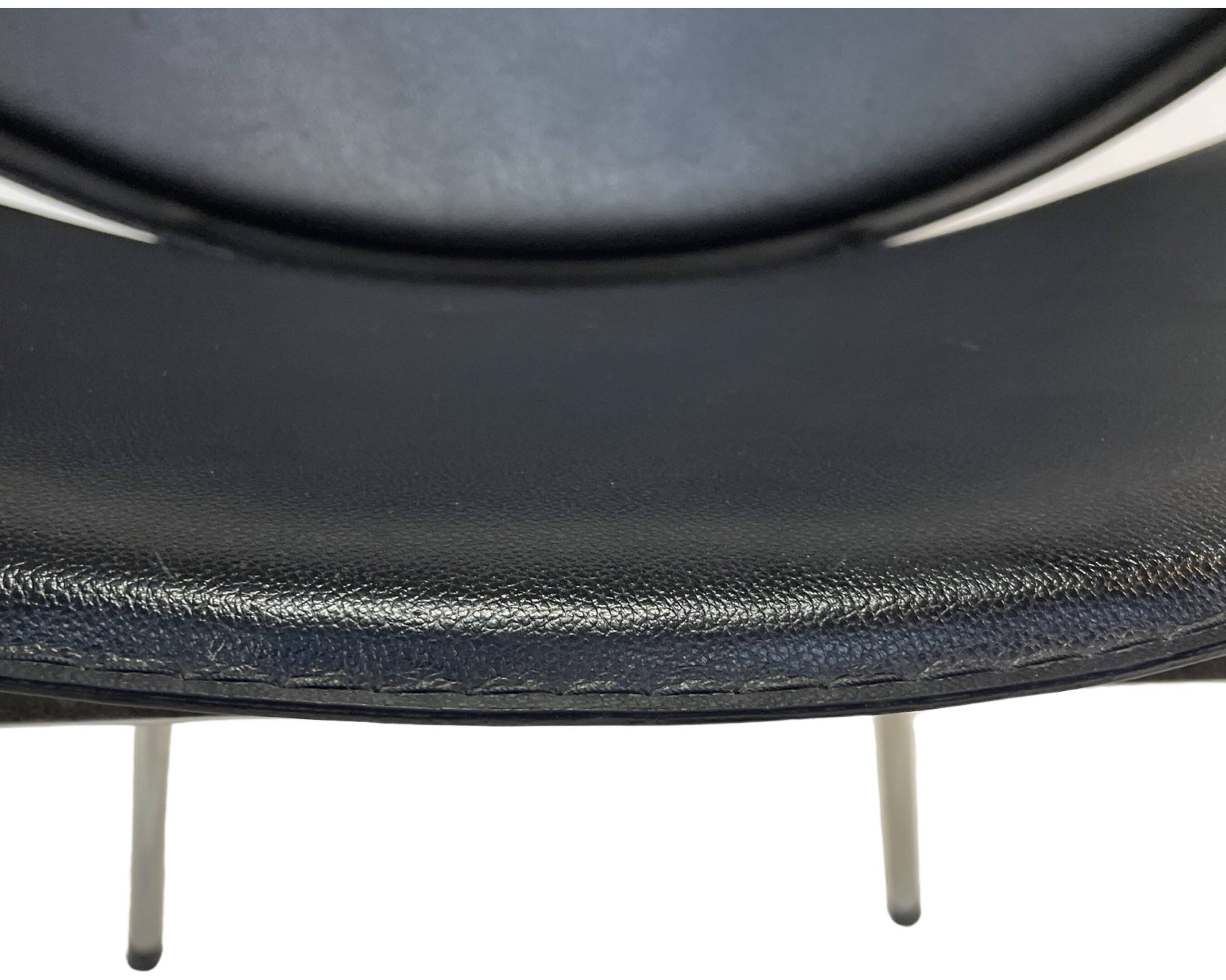 Vintage dining chairs set of four Italy 1990's Design in Black