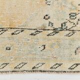 3x9 Beige & Yellow Turkish Vintage Runner Rug, 80x281Cm SK 23538