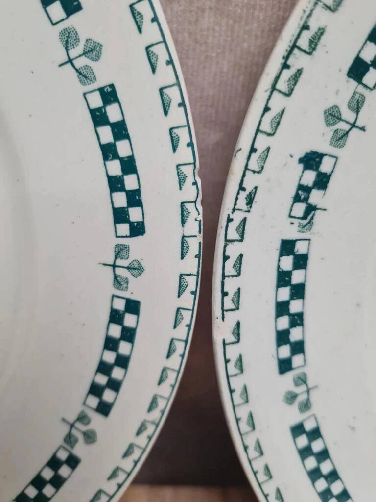Set of 5 ironstone plates Gien model Sophia 💚