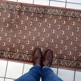 Vintage German Tabriz rug 70cm x 140cm 1970s - 1С1163