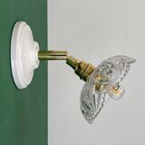 Vintage glass cut lampshade - tableware collection -