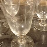10 verres à vin ancien