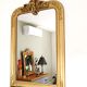 Miroir doré a fronton style Louis Philippe