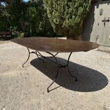 Wrought iron garden table 250 cm