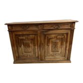 Carved solid wood sideboard