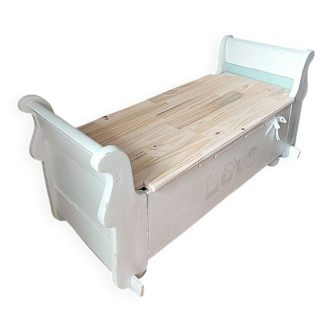 Renovated storage chest - Scandinavian style - unique piece