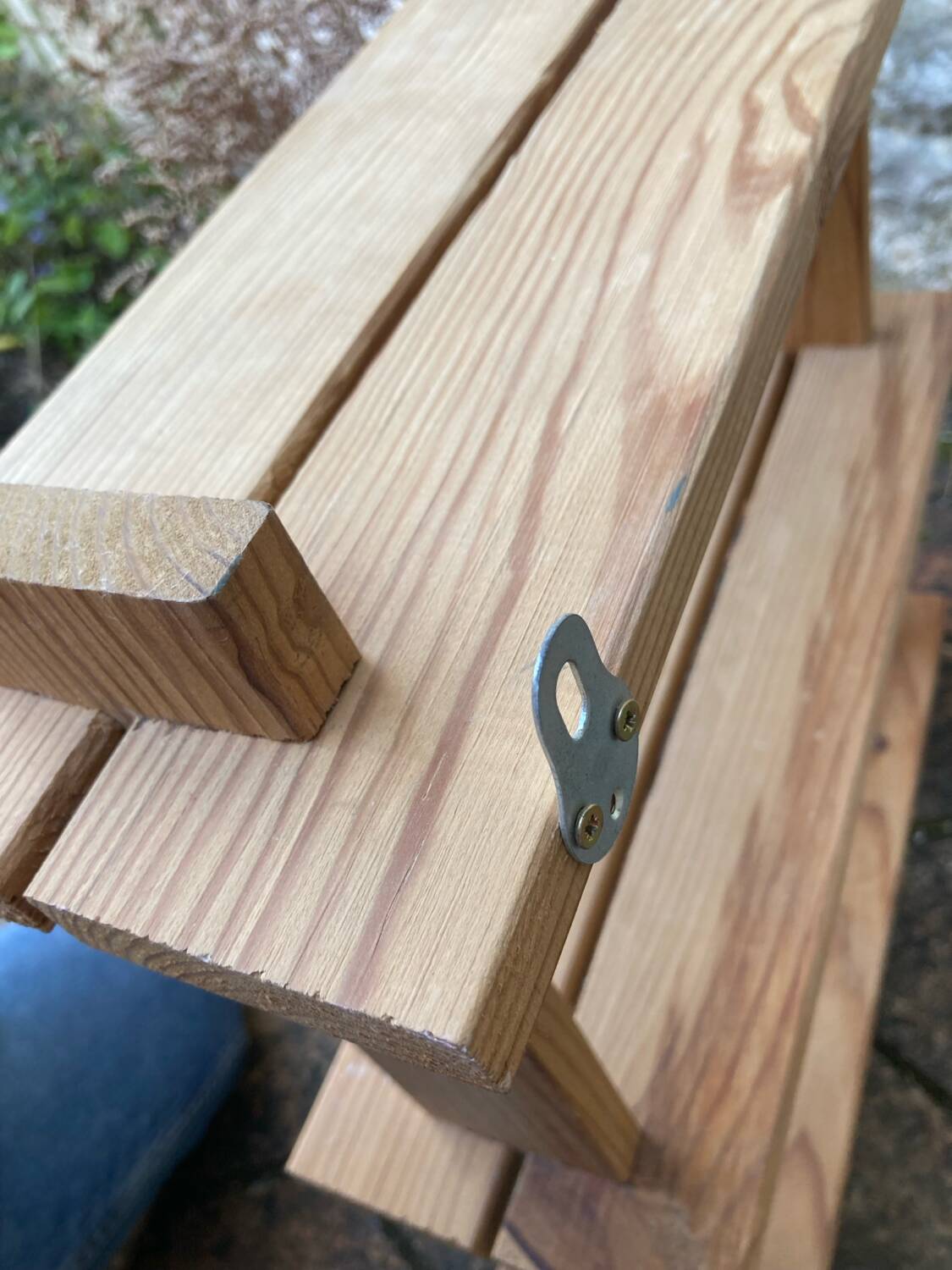 Vintage pine wall shelf