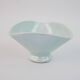 Small bowl or empty pocket in iridescent sky blue ceramic Vallauris circa 1950