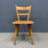 Set of eight german stick chairs from the 1950