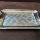 Silver metal butter dish