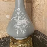 Lampe à pétrole vert céladon