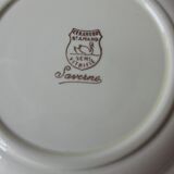 Assiettes à dessert modèle Saverne de St Amand. Années 50-60