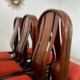 Lot 6 old Italian design bentwood chairs from the 70s vintage