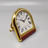 1980s Cartier Romane Alarm Clock Pendulette. Made in Swiss