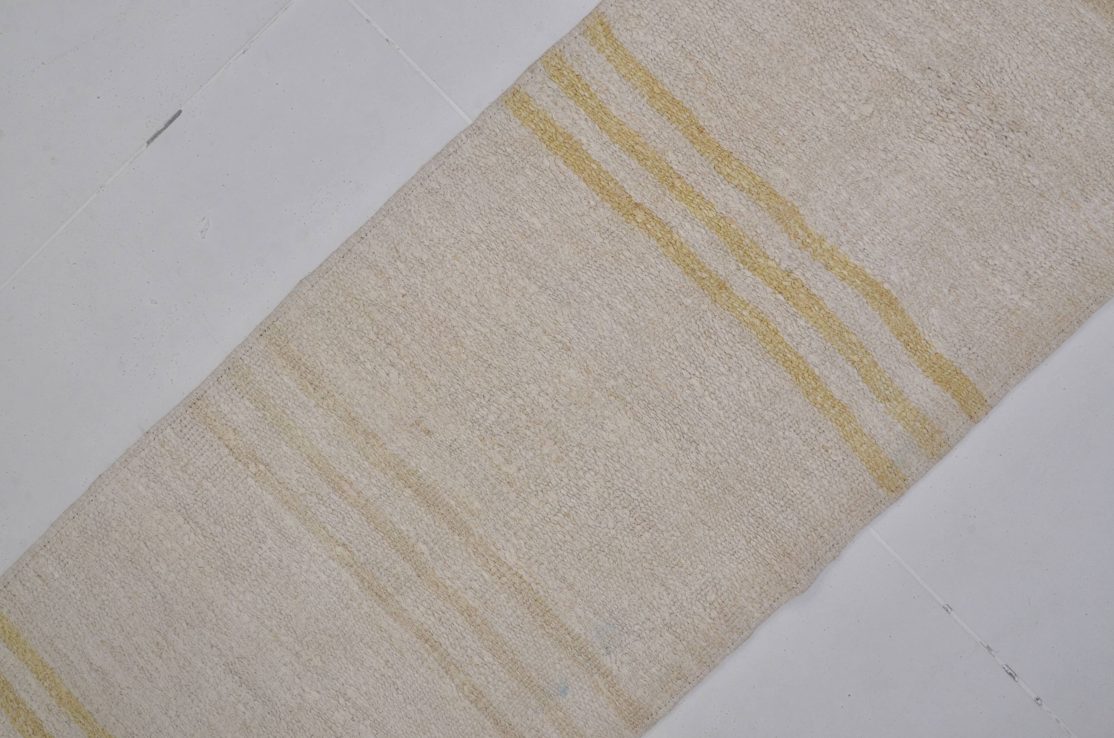 Vintage Small Handmade Hemp Kilim Sku3984