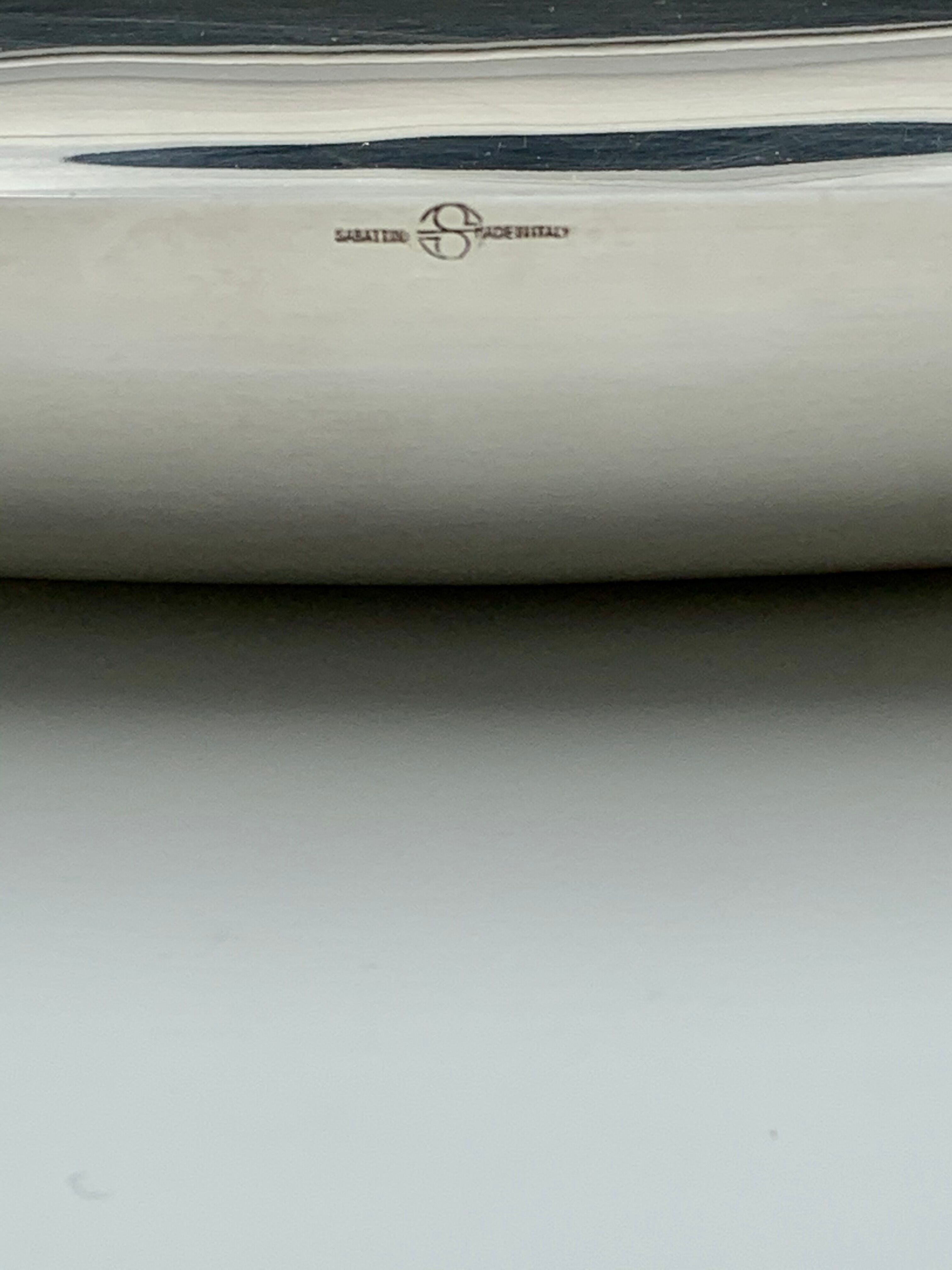 Lino Sabattini silver metal cut