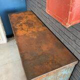 Old steel workshop cabinet