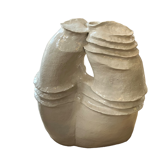 Modernist vase in glazed ceramic