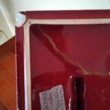 burgundy art deco box