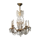 Chandelier bronze and crystal
