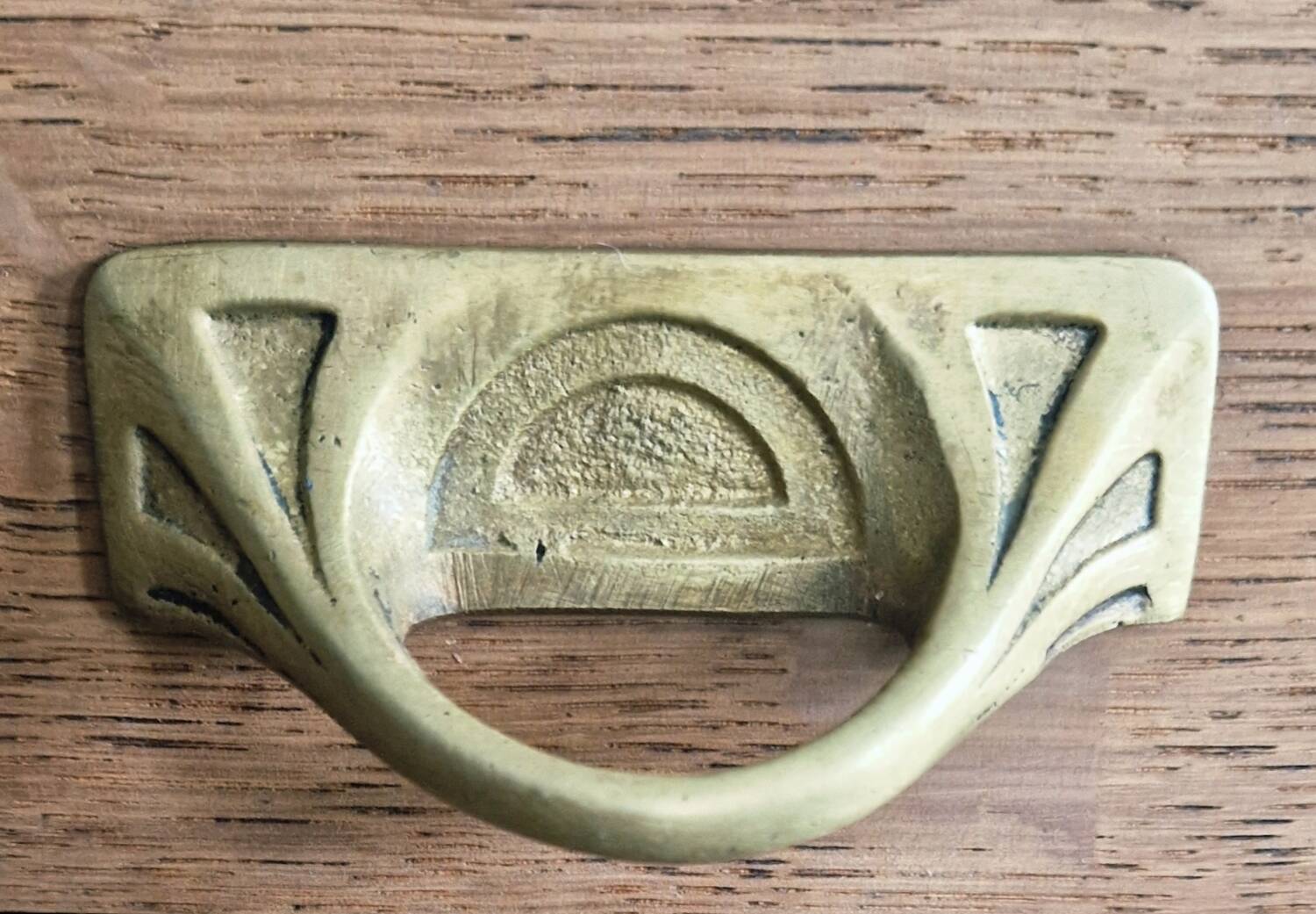 Art Deco style bedside table in solid oak, 1930s