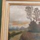 Old Landscape Painting Normandy Rouen School Montparnasse Frame Green Legrip