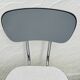 Set of two vintage grey Formica and chrome chairs.