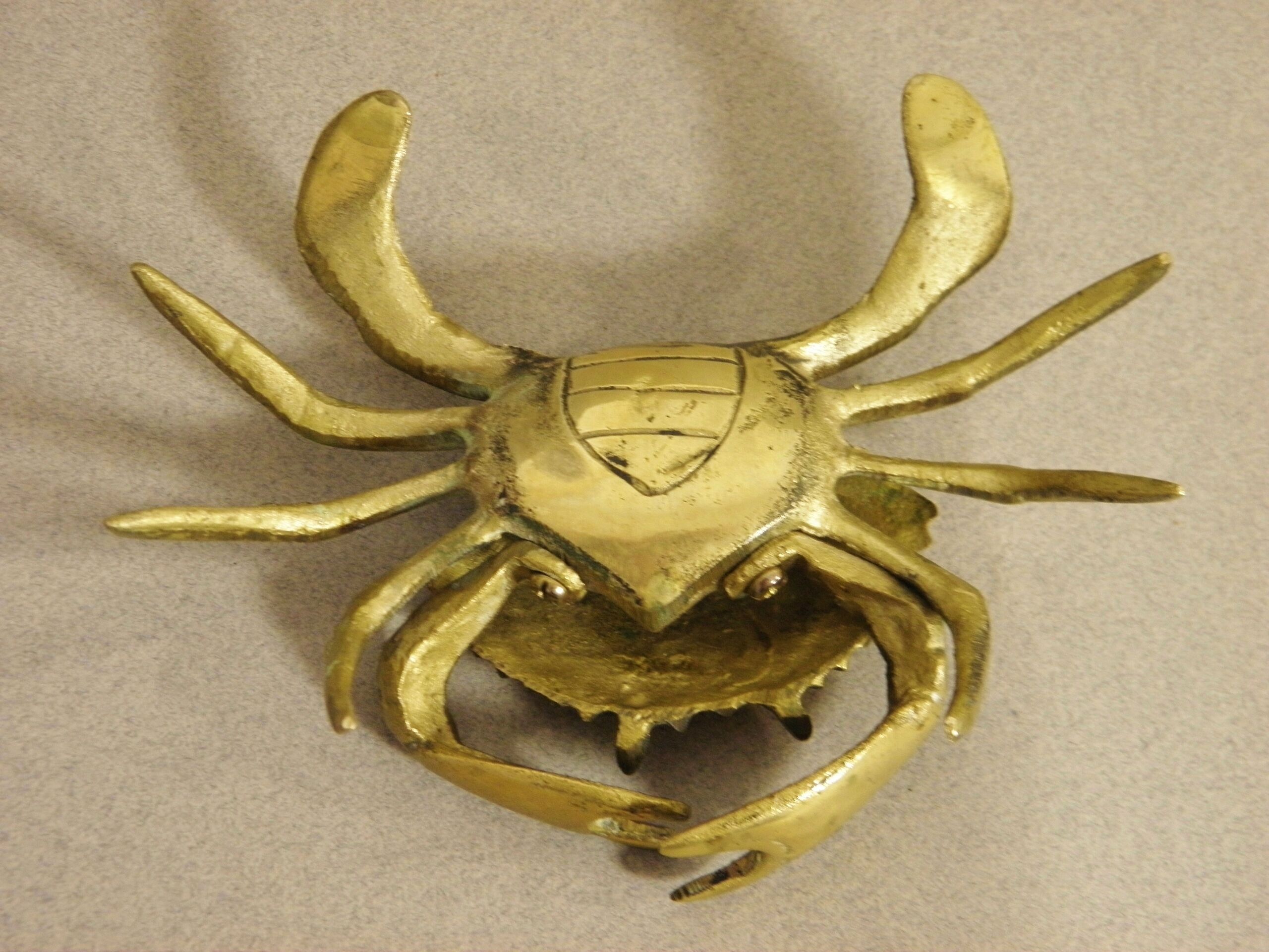 Crab ashtray in brass 1970