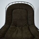 Set of four chrome dining chairs, italy, 1970s