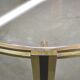 Italian Brass and Glass Round Coffee Table, 1970s