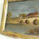 Tableau , peinture , huile sur bois
