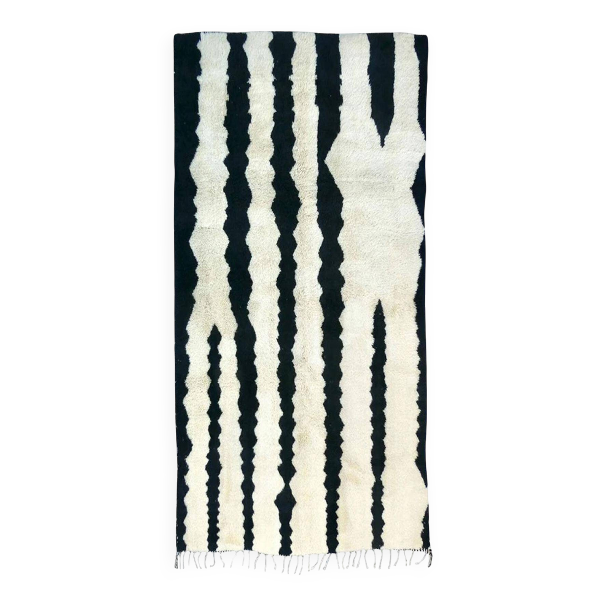 Tapis marocain abstrait Beni Mrirt 251 x 335 cm